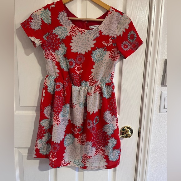ASOS red floral dress - Picture 1 of 3